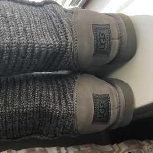 GREY Multiwear woven UGG boots SIZE 8